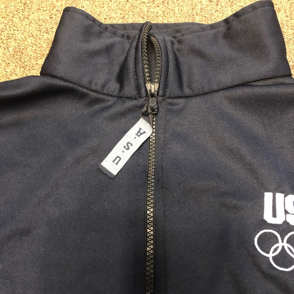 USA Olympics Jacket Committee Black Zip XL - Picture 3 of 8
